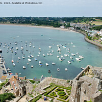 Buy canvas prints of Gorey Harbour in Jersey, Channel Islands by Rocklights 