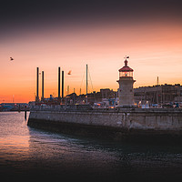 Buy canvas prints of Ramsgate Lighthouse Sunset by Sam Bradley