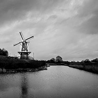 Buy canvas prints of Windmill in Holland  by Sean Wright