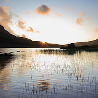 Buy canvas prints of Sunset over Loch Lurgainn by Pawel Burdzynski