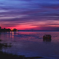 Buy canvas prints of Hightide sunset by Duane evans