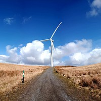 Buy canvas prints of Mynydd y Betws Wind Farm by Duane evans