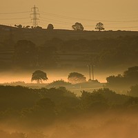 Buy canvas prints of Morning fog by Duane evans