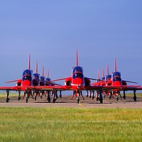 Buy canvas prints of The Red Arrows by mark Richardson
