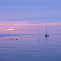 Buy canvas prints of Dawn in Newbiggin by the Sea by Richard Dixon