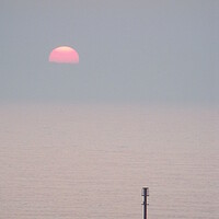 Buy canvas prints of Sunrise at Newbiggin by the Sea by Richard Dixon