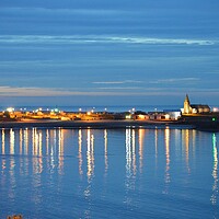 Buy canvas prints of Calm Evening at Newbiggin-by-the-Sea by Richard Dixon