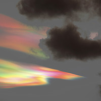 Buy canvas prints of Nacreous cloud sunset. by Ashley Cooper