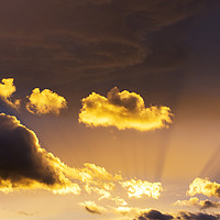 Buy canvas prints of Sunset clouds. by Ashley Cooper