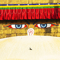 Buy canvas prints of The Boudanath Stupa by Ashley Cooper