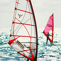 Buy canvas prints of Windsurfer. by Ashley Cooper
