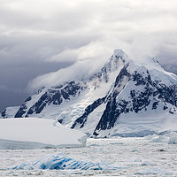 Buy canvas prints of Ice peak. by Ashley Cooper