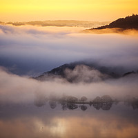 Buy canvas prints of Windermere mist. by Ashley Cooper