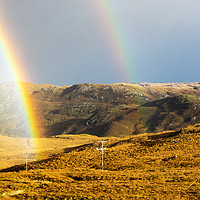 Buy canvas prints of Scottish rainbow. by Ashley Cooper