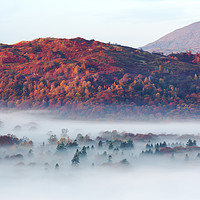 Buy canvas prints of Autumn mists. by Ashley Cooper