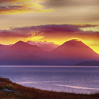 Buy canvas prints of Red Cuillin. by Ashley Cooper