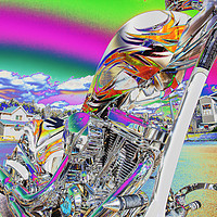 Buy canvas prints of Cool bike. by Ashley Cooper
