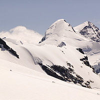 Buy canvas prints of Breithorn climbers. by Ashley Cooper