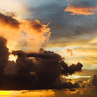 Buy canvas prints of Towering clouds. by Ashley Cooper