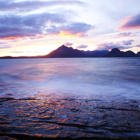 Buy canvas prints of Cuillin sunset. by Ashley Cooper