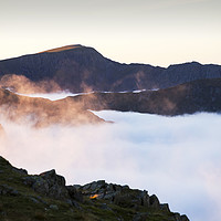 Buy canvas prints of Helvellyn mist. by Ashley Cooper