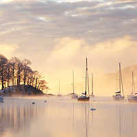 Buy canvas prints of Windermere sunrise by Ashley Cooper