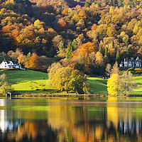 Buy canvas prints of Grasmere reflections. by Ashley Cooper