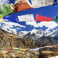 Buy canvas prints of Prayer flags by Ashley Cooper