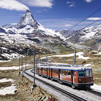 Buy canvas prints of Matterhorn Train. by Ashley Cooper