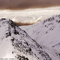 Buy canvas prints of Mamores in Winter. by Ashley Cooper