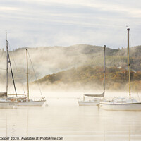 Buy canvas prints of Misty yachts.  by Ashley Cooper