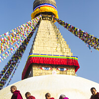 Buy canvas prints of Boudhanath Stupa. by Ashley Cooper