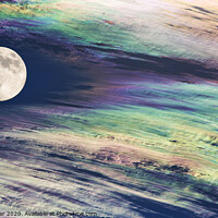 Buy canvas prints of Rainbow moon. by Ashley Cooper