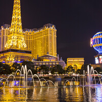 Buy canvas prints of Bellagio fountain  by Ashley Cooper