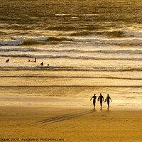 Buy canvas prints of The surfers. by Ashley Cooper