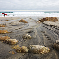 Buy canvas prints of The surfer. by Ashley Cooper