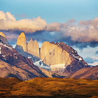 Buy canvas prints of Torres del Paine dawn by Ashley Cooper