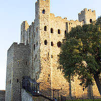 Buy canvas prints of Rochester Castle, Rochester ,Kent ,UK by Peter Smith