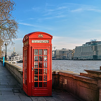 Buy canvas prints of Red telephone box in London by Jelena Maksimova