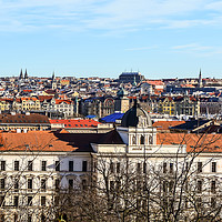 Buy canvas prints of Aerial view of Prague by Jelena Maksimova