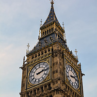 Buy canvas prints of Big Ben against blue and cloudy sky by Jelena Maksimova