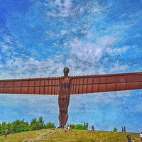 Buy canvas prints of Angel of the North                  by sue jenkins