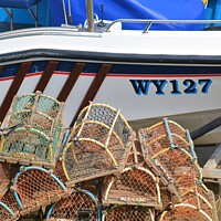 Buy canvas prints of lobster pots by sue jenkins