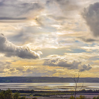 Buy canvas prints of Glowing Sunset at Thurstaston by Amy Irwin-Steens