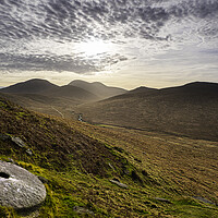 Buy canvas prints of The Mourne mountains by gary telford
