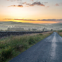 Buy canvas prints of  Sunrise in the Forest of Bowland by gary telford