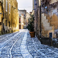 Buy canvas prints of Street of the city of erice sicily by Mario Koufios