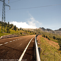 Buy canvas prints of Close-up highway crossing the Pyrenees.Europe Andorra by Mario Koufios