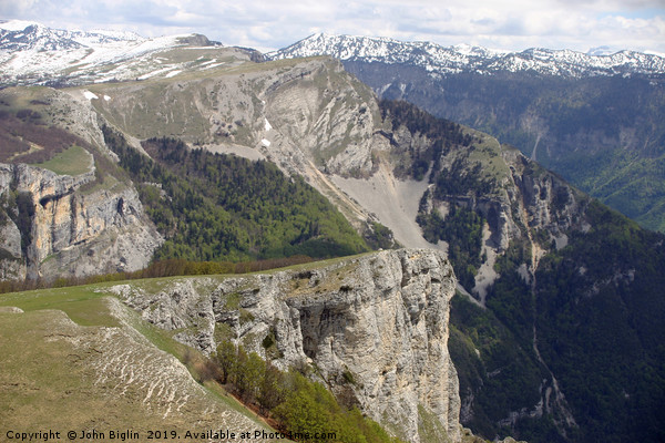French lower alpine valley Picture Board by John Biglin