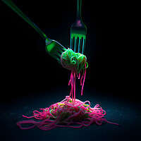 Buy canvas prints of Spaghetti colors by Martin Smith